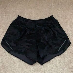 Lululemon Camo Hotty Hot High-Rise Shorts